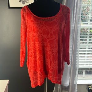 Snake print lightweight tunic with camisole beneath